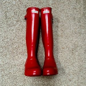 Red Hunter Boots